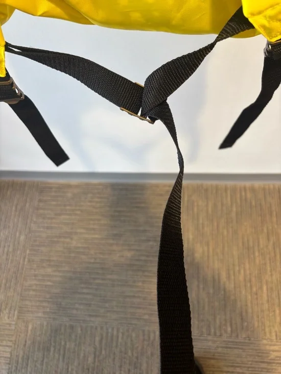 Eddie Bauer Yellow Nylon Daypack Backpack Lightweight Adjustable Straps Hiking - Picture 11 of 11